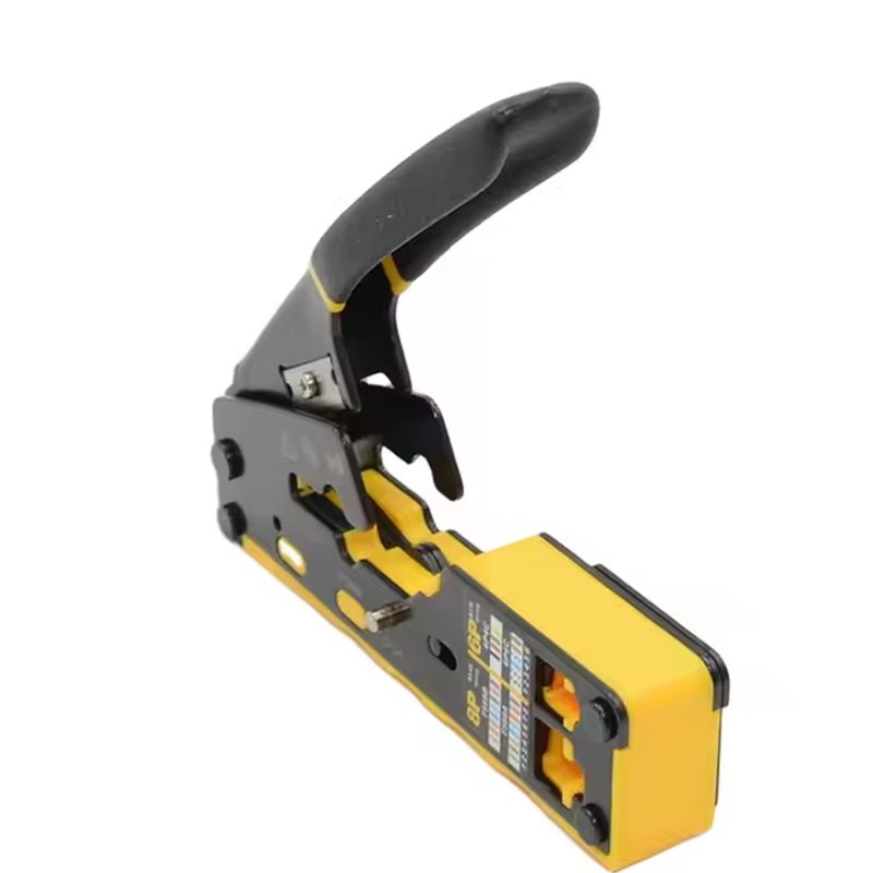 BEST SELLER Network Tool - Cat5 Cat6 Pass Through Crimper for RJ45 RJ11 Network Modular Plug Crimping Tool