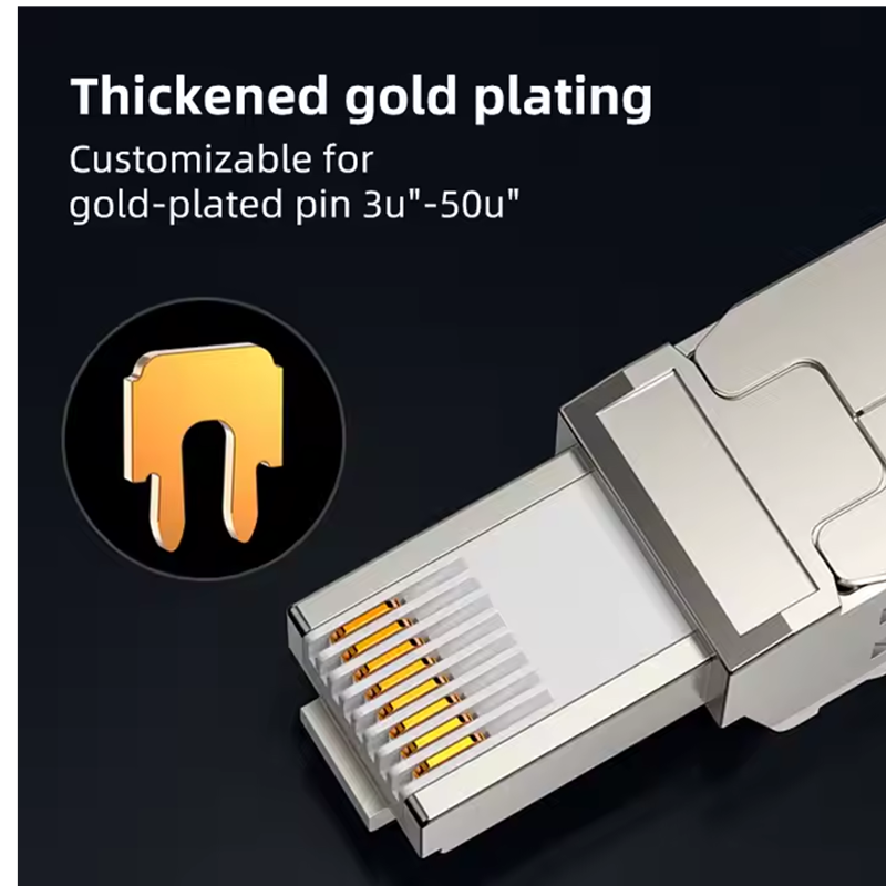 BEST SELLER Cat5e Cat6a Cat7 Field Connection 8p8c Cat6 Shielded Rj45 Tool-free STP UTP Connector Modular Plug