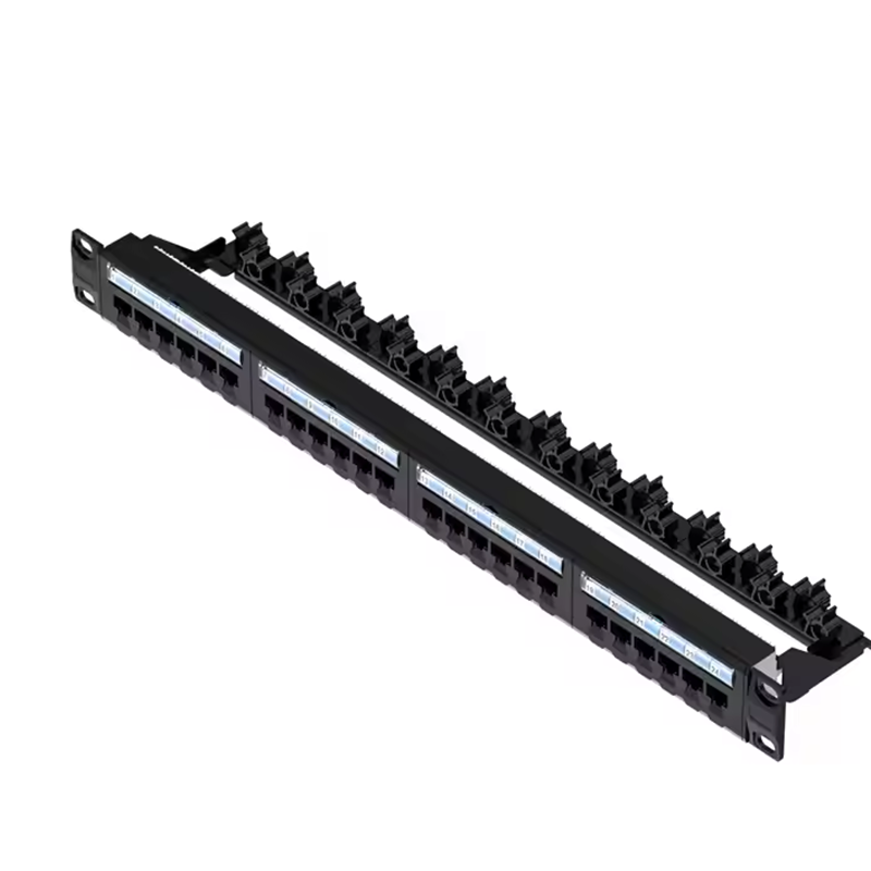 HOT SALE Unhielded Blank Patch Panel UP-Down 24 Ports Cat5e Network Patch Panel