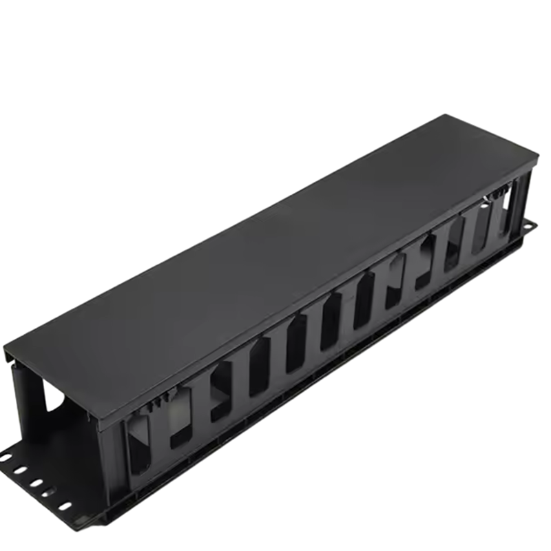 BEST SELLER 2U Horizontal Plastic Cable Organizer Cable Management 12 Slots