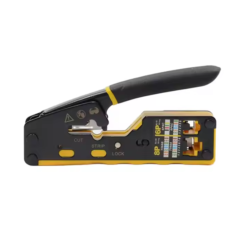 BEST SELLER Network Tool - Cat5 Cat6 Pass Through Crimper for RJ45 RJ11 Network Modular Plug Crimping Tool