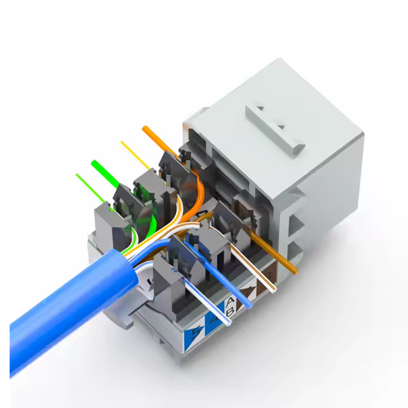 BEST SELLER New Design RJ45 Network Cat6 Shielded Module FTP Keystone Jack For Faceplate