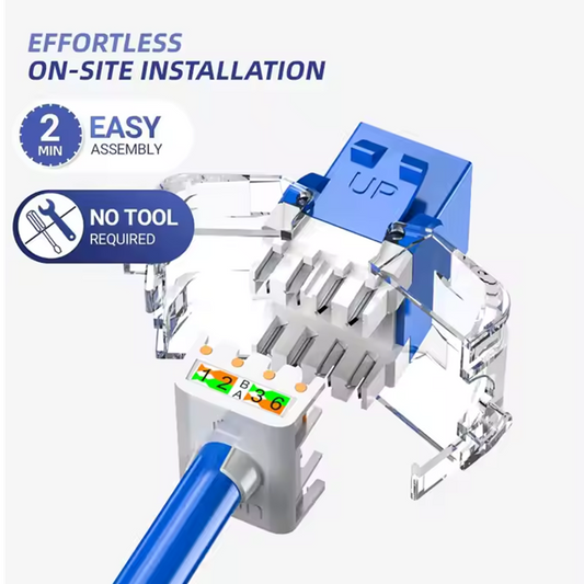 New Design RJ45 Network Cat6 180 Degree UTP Female Keystone Jack
