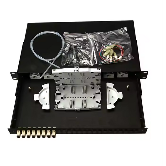 HOT SELLER Fiber Optics- 19inch 1U 24 Port SC LC Sliding Patch Panel