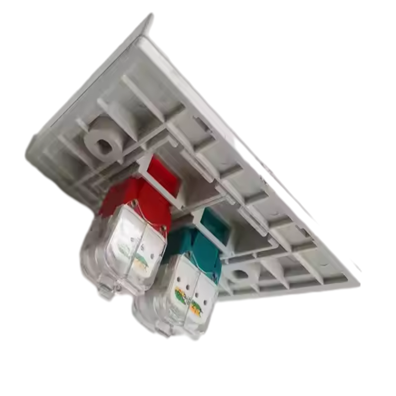 FacePLates - Network Dual Port RJ45 Socket Networking 86 Type with Shutter Faceplate