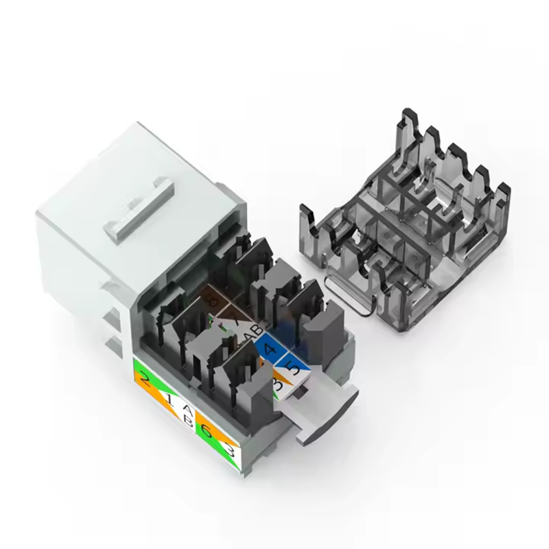 HOT SALE New Design RJ45 Network Cat6 UTP Female to Female Keystone Jack Toothless