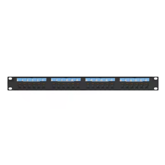 HOT SALE Cat6 Patching Panel 19" 1U LED Trace Function Rj45
