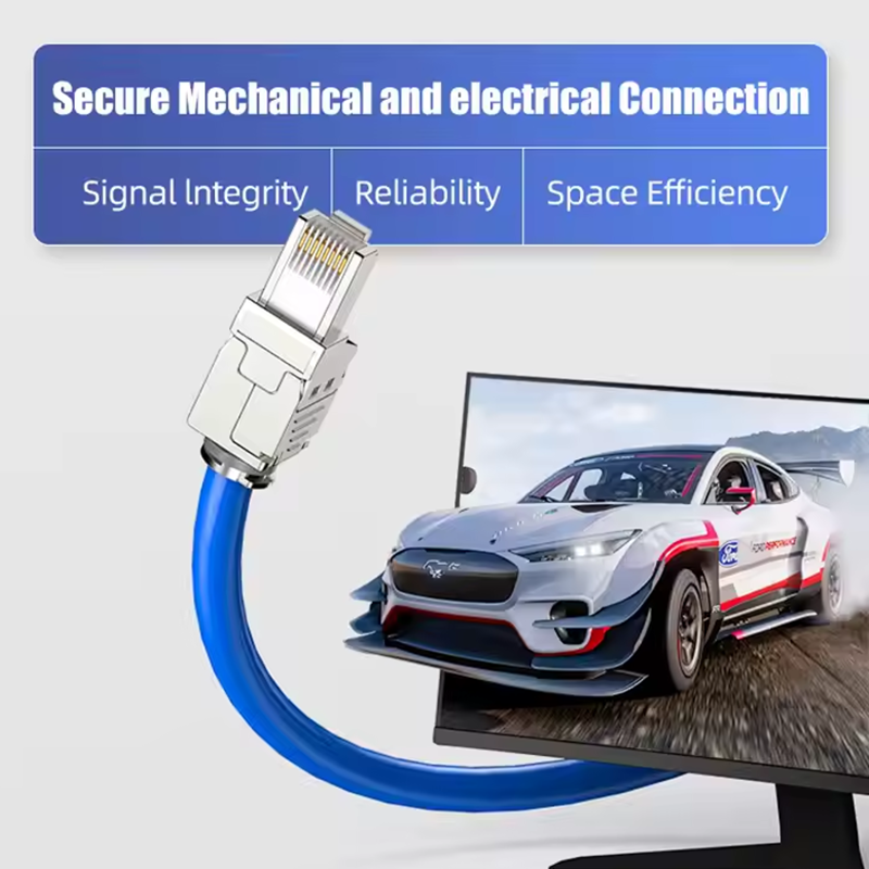 BEST SELLER Cat5e Cat6a Cat7 Field Connection 8p8c Cat6 Shielded Rj45 Tool-free STP UTP Connector Modular Plug