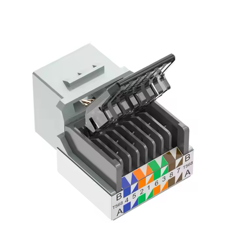 BEST SELLER RJ45 Toolless UTP Cat3 Cat5e Cat6 Cat6a Construction unShielded Female Keystone Jack