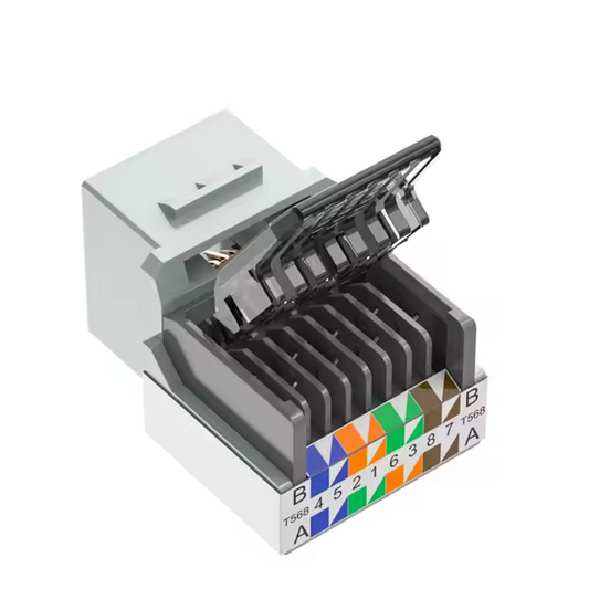 BEST SELLER RJ45 Toolless UTP Cat3 Cat5e Cat6 Cat6a Construction unShielded Female Keystone Jack