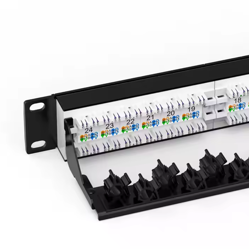 HOT SALE Unhielded Blank Patch Panel UP-Down 24 Ports Cat5e Network Patch Panel