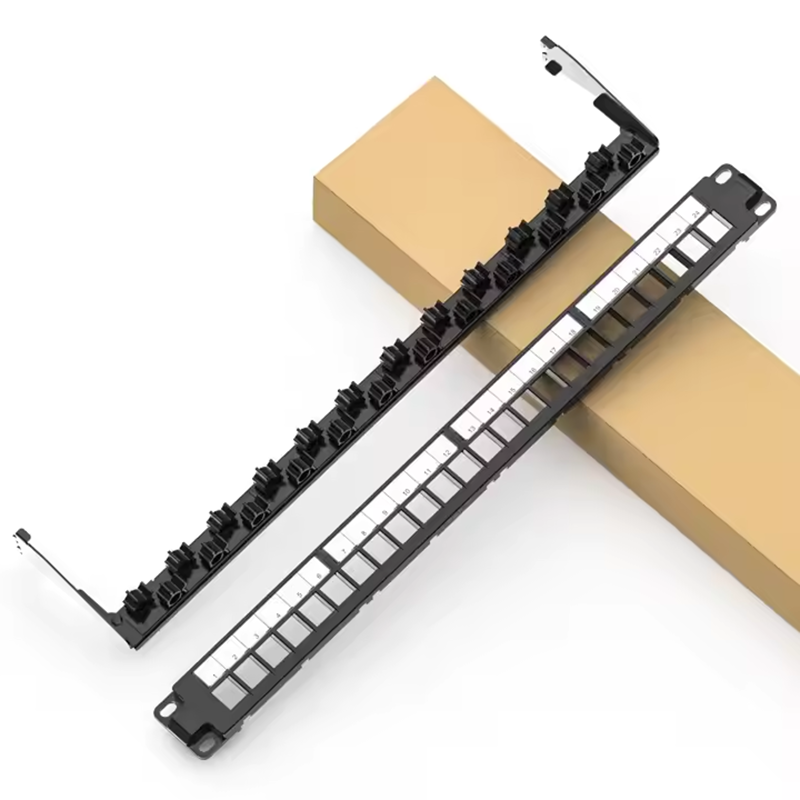 HOT SALE Cat6 Patching Panel 19" 1U LED Trace Function Rj45