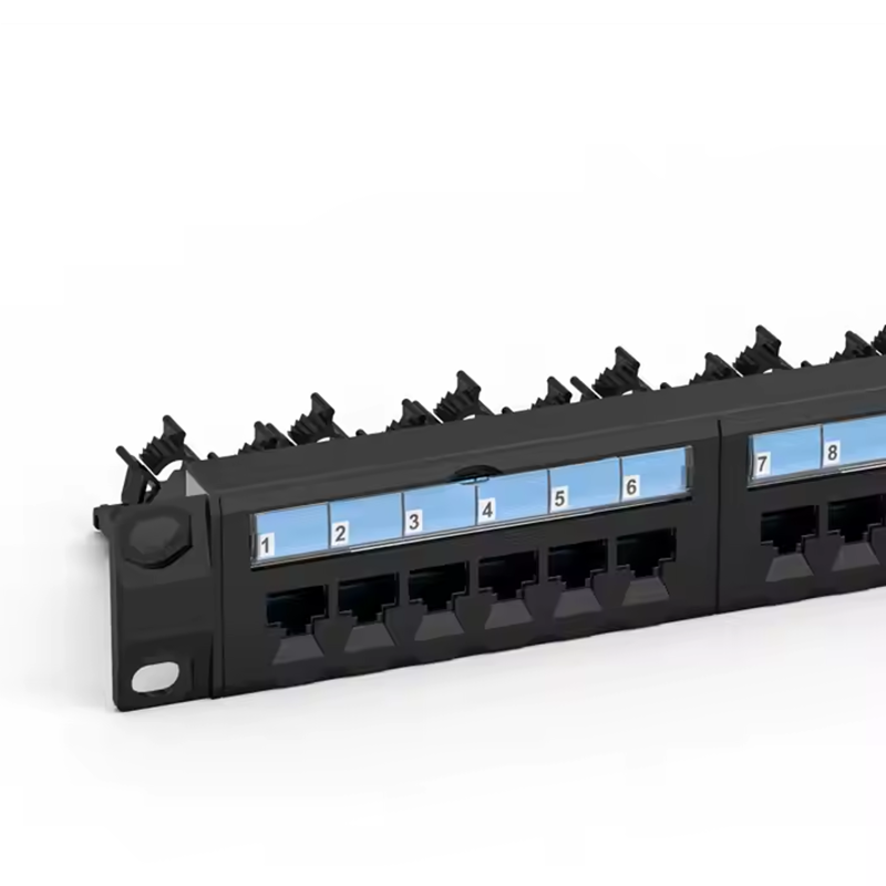 HOT SALE Cat6 Patching Panel 19" 1U LED Trace Function Rj45