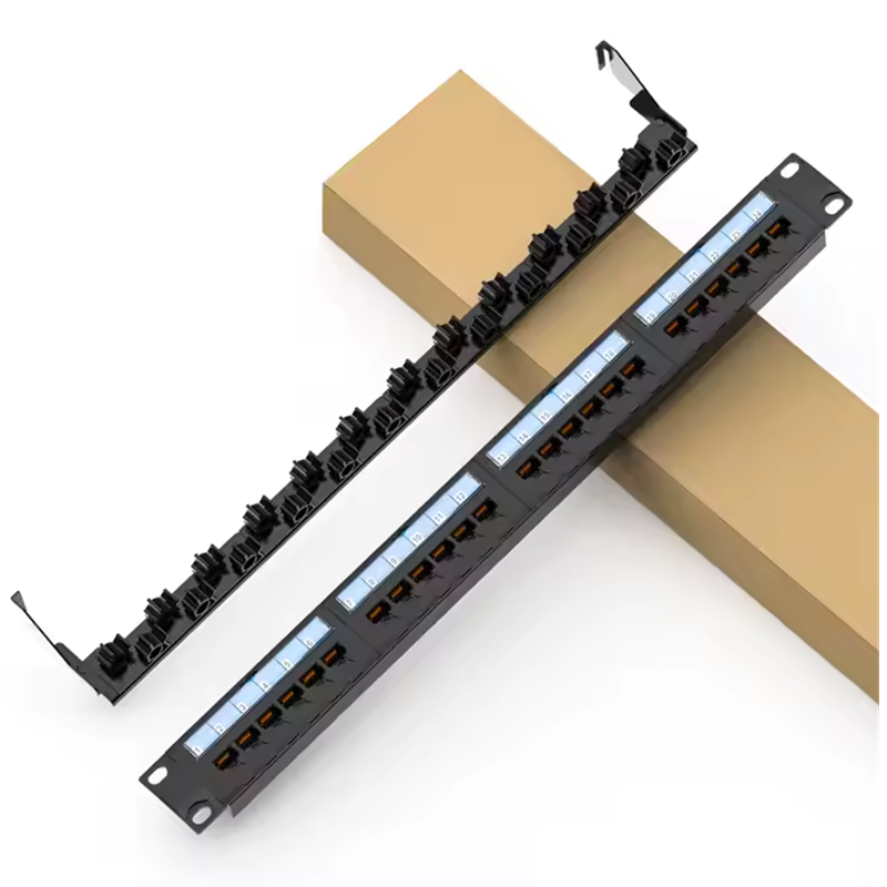 HOT SALE Unhielded Blank Patch Panel UP-Down 24 Ports Cat5e Network Patch Panel
