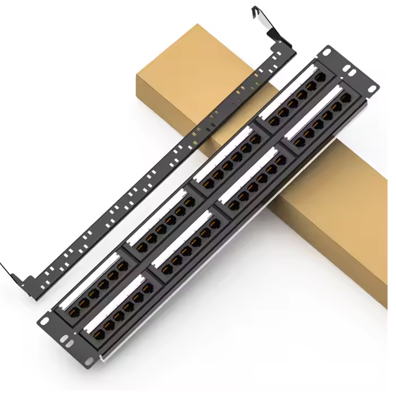 HOT SALE Patching Panel 19'' 2U UTP Blank 48 Ports Cat 6 UTP Ethernet Networking Unshielded Patch Panel