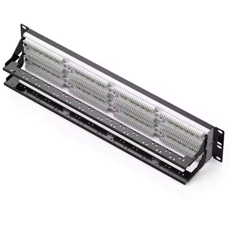 HOT SALE Patching Panel 19'' 2U UTP Blank 48 Ports Cat 6 UTP Ethernet Networking Unshielded Patch Panel